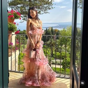 Zimmermann Crush Embellished Lace Maxi